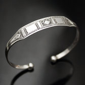 Ethnic Chain Bracelet Sterling Silver Jewelry Kid/Baby Tuareg Tribe Design 06