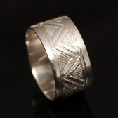 Ethnic Engagement Ring Wedding Jewelry Sterling Silver Semi-large Men/Women Tuareg Tribe Design 09