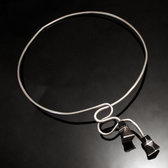 Ethnic Choker Necklace Jewelry Sterling Silver Ebony Snake Tesibit Tuareg Tribe Design 03