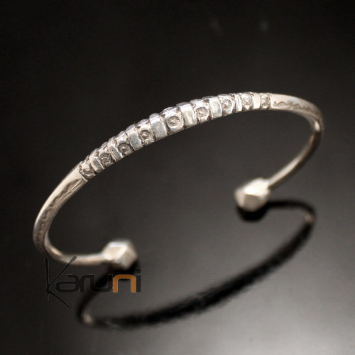 Ethnic Bracelet Sterling Silver Jewelry Engraved Angle Men/Women Tuareg Tribe Design 12