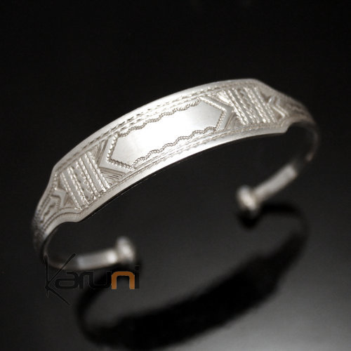 Ethnic Chain Bracelet Silver Jewelry Large Men/Women Tuareg Tribe Design 14