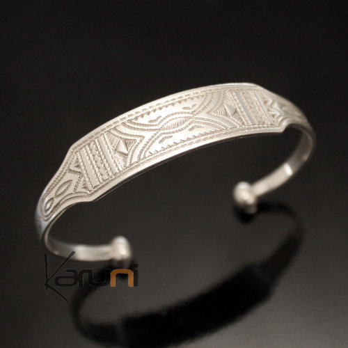 Ethnic Chain Bracelet Silver Jewelry Large Men/Women Tuareg Tribe Design 15