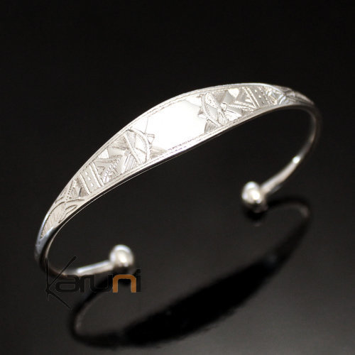 Ethnic Bracelet Sterling Silver Jewelry Large Engraved Men/Women Tuareg Tribe Design 36