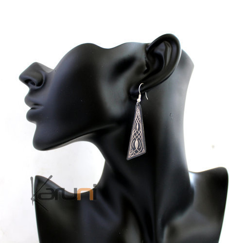 Berber Sliver and Steel Earrings 
