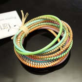 Flip Flop Ethnic African jewelry Plastic Bracelets Jokko Recycled Fair Trade Men Women Children 39 Multicolor Light (x12)