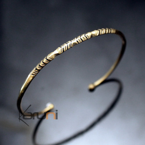African Thin Bracelet Ethnic Jewelry Bronze Women/Kids Tuareg Tribe Design 04