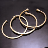 Fulani Jewelry Bracelet Bangle Traditional Golden Bronze Ethnic Large Leaf African Inspired Jewels 01