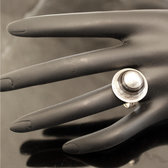 Ethnic Dome Ring Jewelry Sterling Silver Tuareg Tribe Design KARUNI  02  b