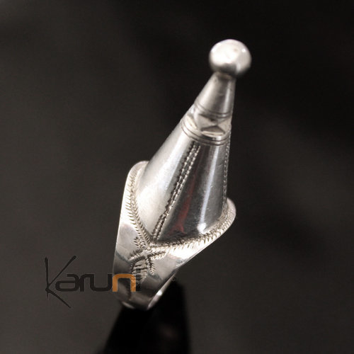 Ethnic Dome Ring Pink Jewelry Sterling Silver Tuareg Tribe Design KARUNI