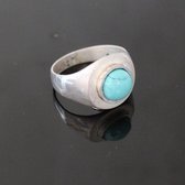 Ethnic Marquise Ring Sterling Silver Jewelry Turquoise Engraved Tuareg Tribe Design 61