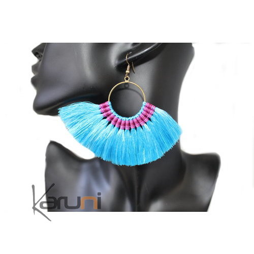 Large turquoise fancy earrings