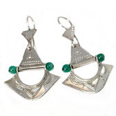 Fan Silver earrings