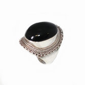 Onyx, Silver Nepalese ring