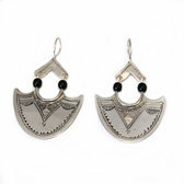 Fan Silver earrings