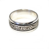 960 sterling silver fancy ring