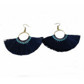 Fancy earrings, blue