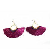 Fancy earrings, Purple