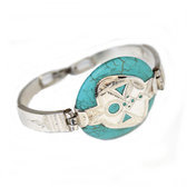 Ethnic Turquoise sterling silver bracelet