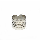 Reversible sterling silver ring