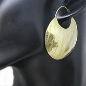 Creole bronze earrings