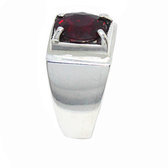 Crystal 999 silver ring