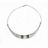 Ebony sterling silver necklace