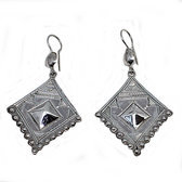 Berber ethnic sterling silver earrings