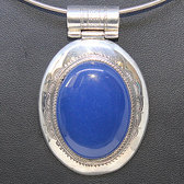 Sterling silver pendant agate