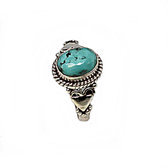 Turquoise, 925 sterling silver ring Nepal