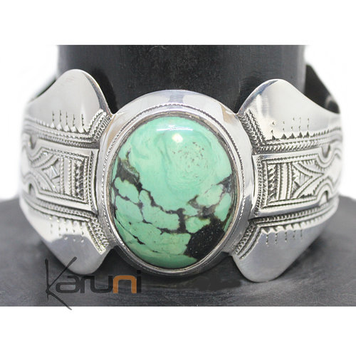 Turquoise sterling silver cuff