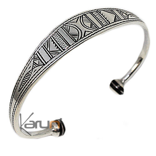 Ethnic Bracelet Sterling Silver Ebony Men/Women 3065
