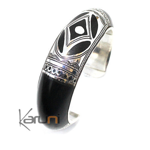 Ethnic bracelet Sterling Silver Ebony 3085