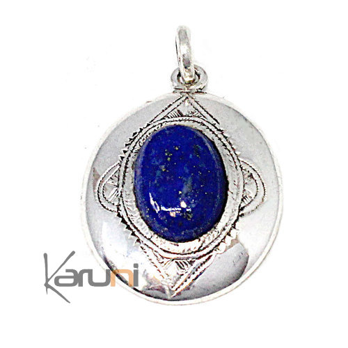 Sterling Silver Pendant Lapis Lazuli 7046