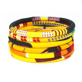 Yellow wax bracelet