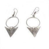 Creole sterling silver earring