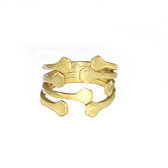 Gold plated sterling silver ring
