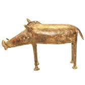 Dogon bronze warthog