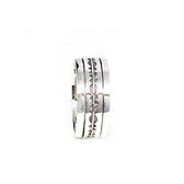 Anti stress sterling silver ring