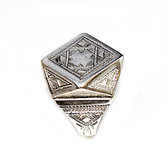 Diamond sterling silver ring