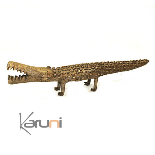 Dogon Bronze Crocodile