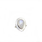925 sterling silver moon stone ring