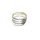 Reversible 925 silver ring