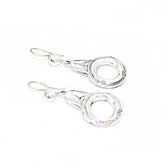 Round 925 silver earrings