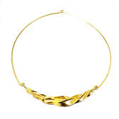 Peul Fulani golden bronze necklace