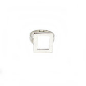 rectangle sterling silver ring