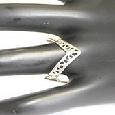 Reversible filigree sterling silver ring