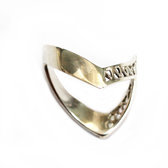 Reversible filigree sterling silver ring