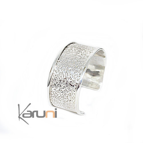 Sterling Silver Hammered Bracelet  KARUNI Design 3115