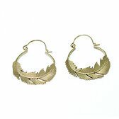 Golden creoles earrings