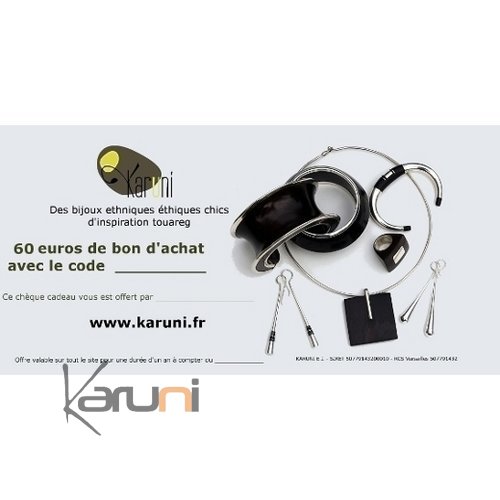 Gift Cards Online Jewelry Home Decor Karuni Store 60 euros
